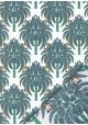 Les palmiers bleus sur fond blanc (50x70)