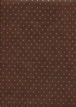 Papier lokta plumetis or fond chocolat (50x75)
