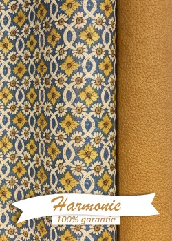 HARMONIE DUO Tressage de fleurs ambiance moutarde