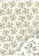 "Florence" feuilles de houx réhaussées or (50x70)