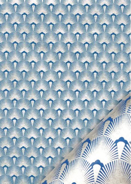 Mazurka bleu et argent (50x70)