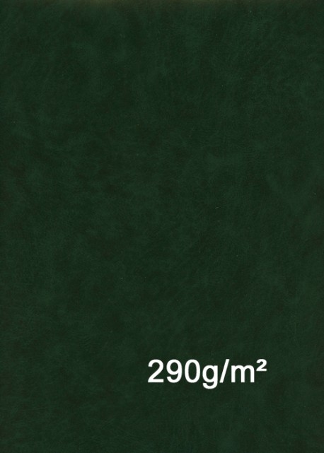 Papier imitation cuir "lisse" vert foncé 290g/m² (50X65)