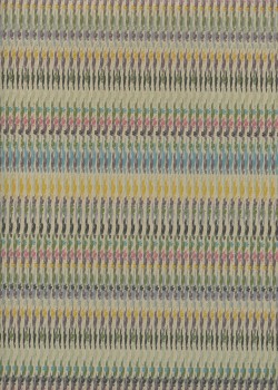 Rayures de motifs colorés fond beige (68,5x98)