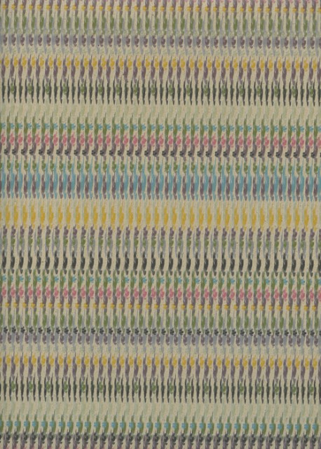Rayures de motifs colorés fond beige (68,5x98)