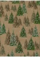 La foret de sapins fond beige (68,5x98)