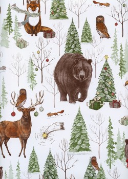 Les animaux de la foret de Noël (68x98)