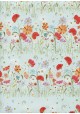 Papier Turnowsky frises fleurs des champs réhaussé or (50x70)