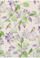 Papier Turnowsky branches de lilas réhaussé or (50x70)