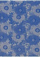 Lokta floral bleu fond naturel (50x70)