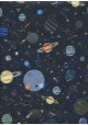 Papier Turnowsky les planetes réhaussé or (50x70)