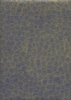Lokta "Rondanlo" or fond bleu électrique (50x75)