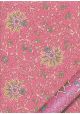 "Papier de coton" Floralies or fond rose (55x76)