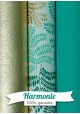 HARMONIE TRIO Feuillage turquoise et or