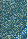 Papier lokta pois superposés or et blanc fond bleu (50x75)