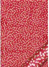 Papier lokta pois superposés or et rose fond rouge (50x75)