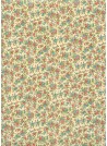 "Liberty" rose et bleu fond crème (50x70)