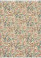 "Liberty" rose bleu vert fond crème (50x70)