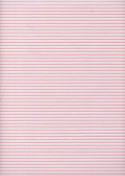 "Toile enduite" Rayures roses fond blanc (48x100)