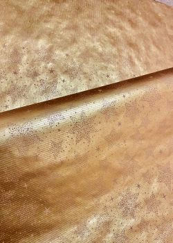 Etoiles en ton sur ton fond kraft or (50x69,5)
