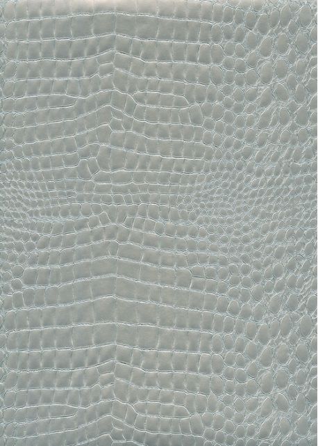 Simili cuir "effet croco" (37x106) argent