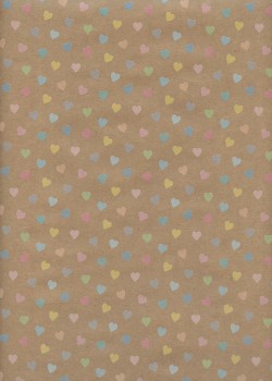 Les coeurs acidulés fond beige (68x98)