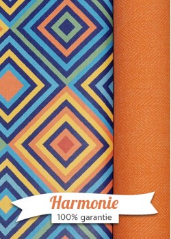 HARMONIE DUO géométrique ambiance orange