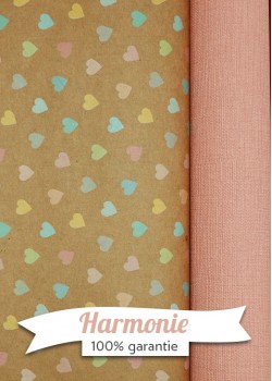 HARMONIE DUO les coeurs acidulés fond beige