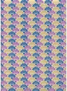 Coquilles marine parme et or (50x70)