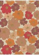 Fleurs d'automne tons orange rouge et or (50x70)