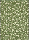 "Bologne" fond vert réhaussé or (70x100)