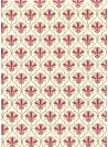 "Turin" pourpre et rose réhaussé or (70x100)