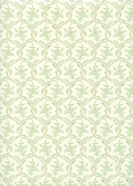 "Rome" menthe réhaussé or (70x100)
