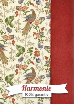 HARMONIE DUO Pavone-terre rouge et vert réhaussé or