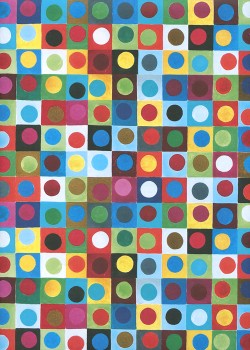 Quadrillage et cercles (50x70)