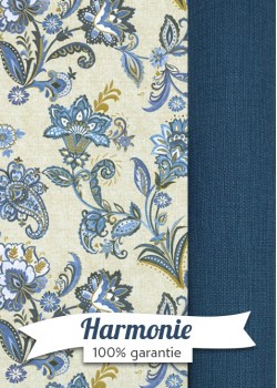 HARMONIE DUO Cachemire bleu réhaussé or