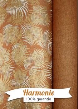 HARMONIE DUO Palmes d'or fond ivoire