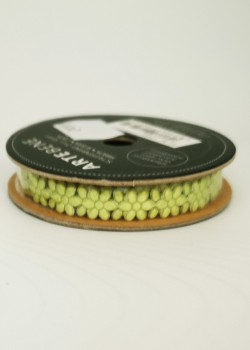 Ruban adhésif fleurs vert anis (L:2m / l:1cm)