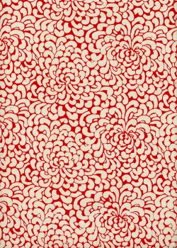 Papier lokta kikou rouge fond naturel (50x75)
