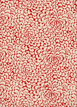 Papier lokta kikou rouge fond naturel (50x75)