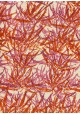 Papier lokta forêt de bambous ambiance rouge (50x75)