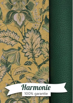 HARMONIE DUO Floral vert fond or