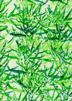 Papier lokta forêt de bambous ambiance verte (50x75)