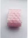 Ruban tulle rose pois blancs (2 mètres)