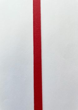Ruban chevron rouge vif (2 mètres)