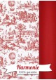 HARMONIE DUO Toile-de-jouy-montgolfière-rouge