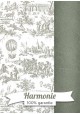 HARMONIE DUO Toile de jouy montgolfière gris pâle