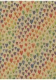 Vagues de coeurs fond beige (50x70)