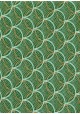 Papier lokta "circulaire" fond vert (50x75)