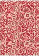 Lokta "Flower" rouge fond naturel (50x70)