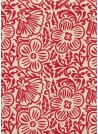 Lokta "Flower" rouge fond naturel (50x70)